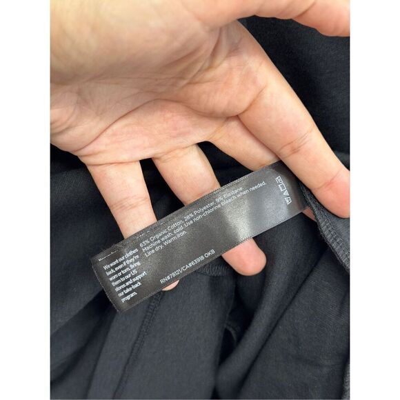 Eileen Fisher Dress Size Extra Small Black Knee Length Easy Fit Front Zip - Picture 10 of 10